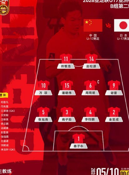 U17对日本：15号的传球密码解密