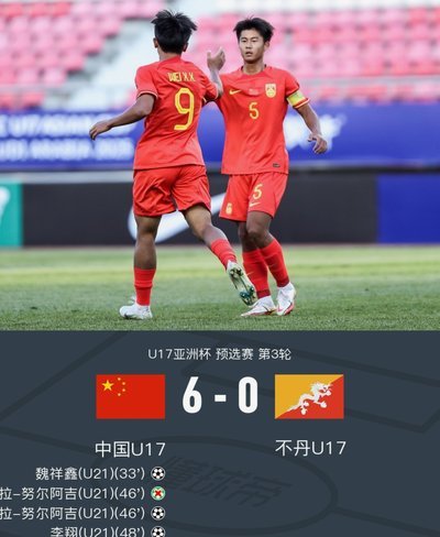 体坛：U17国足对赢澳洲感觉还好，更看重与非洲两队的比赛